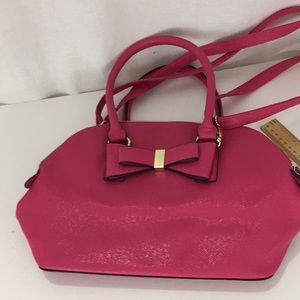 Apt 9  Barbie Pink Bow Purse with Removable Crossbody Strap NWOT